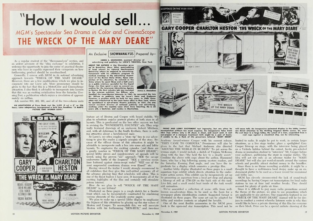 THE WRECK OF THE MARY DEARE BOX OFFICE USA 1959