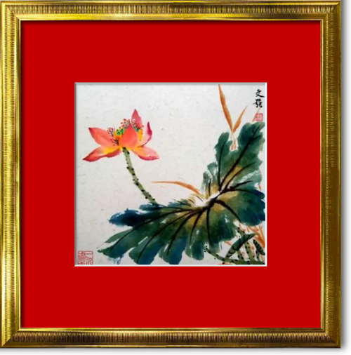 Dessin et peinture - vidéo 2601 : La fleur de lotus dans l'art traditionnel Chinois - encre et aquarelle.