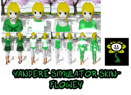 Yandere Simulator- Flowey Skin by ImaginaryAlchemist