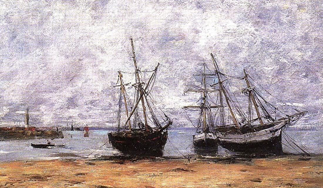 2 . Saint quay-Portrieux /    1855  la visite d'Eugène Boudin
