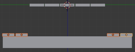 Descendre les bancs sur le sommet du support