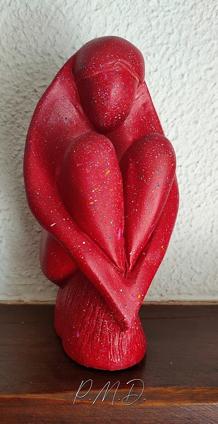 12/2022 - Terre lisse crus peinture et moucheté acrylique