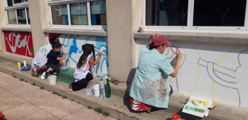 Fresque sportive