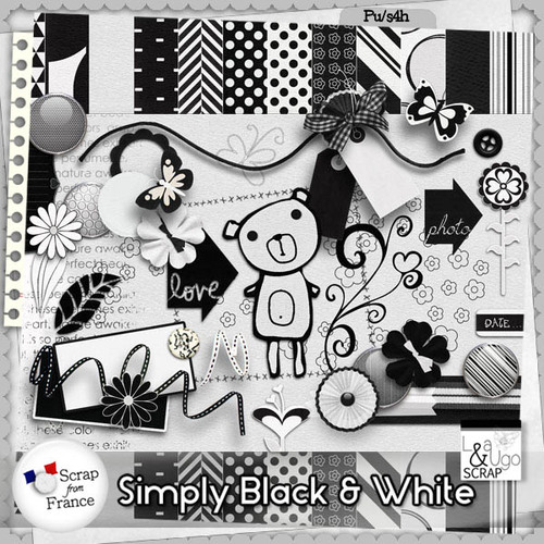 Simply Black and White par LéaUgoScrap