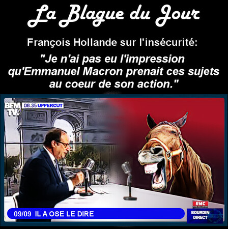 Blague du jour Hollande