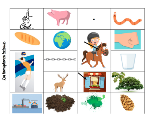 Puissance 4 - homophones lexicaux