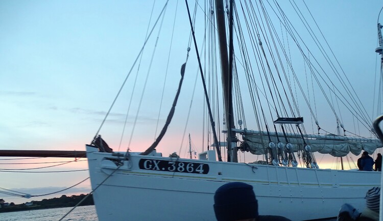 Semaine du Golfe :  sur le Biche en soirée