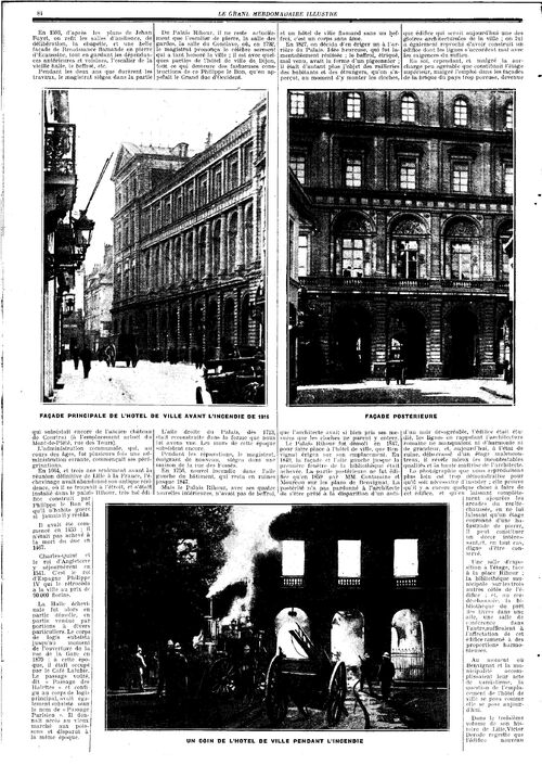 Les Hôtels de Ville lillois #2 (Le Grand hebdomadaire illustré, 14 mars 1920)(bm-lille.fr)