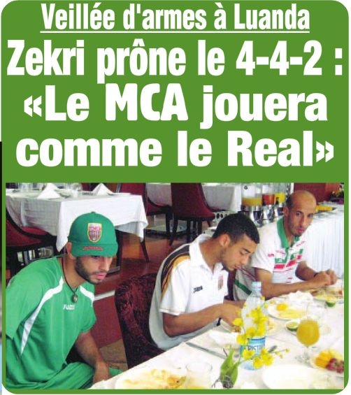 21.4.2011 Le MCA à pied d'oeuvre à Luanda