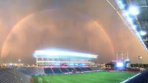 season rainbow soccer stadium rainbow