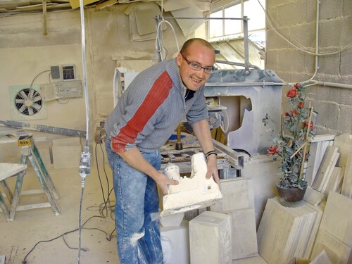 Didier Cailloux,tailleur de pierre,sculpteur,graveur