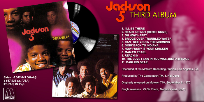 The Jackson 5 : Album " Third Album " Motown Records MS-718 [ US ]