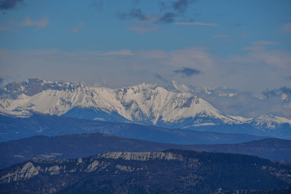Le Mont Ventoux, une journée d'hiver