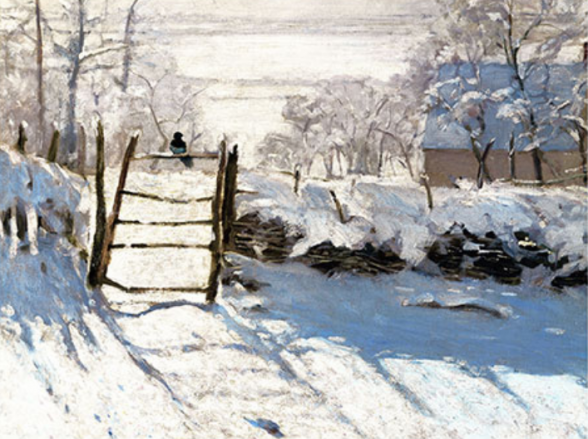 Dessin et peinture - vidéo 4165 : Est-ce que la neige est blanche ? peinture acrylique et huile.