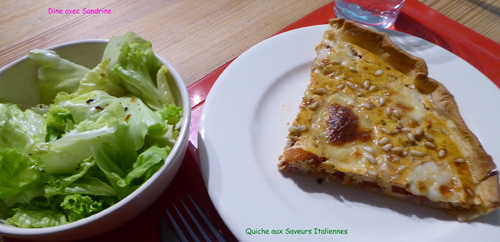 Une Quiche aux Saveurs italiennes