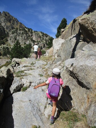 Famille/nonsco : estanh Obago (Circ de Colomèrs) - Val d'Aran/Espagne