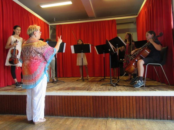 Les stagiaires de Patricia Leblanc, à Laignes, ont démontré leur aisance au violon et au violoncelle