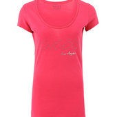 Tee-shirt logo strass Guess