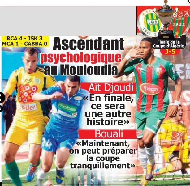 Vendredi 25.04.2014 à Bologhine (match avancé) MCA-CA Bordj Bou Arrèridj 1-0