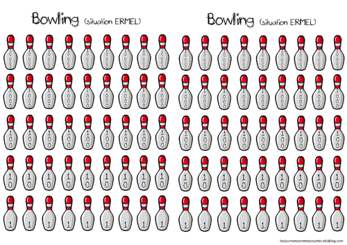 Décomposer les nombres CE2 - le bowling (ERMEL)