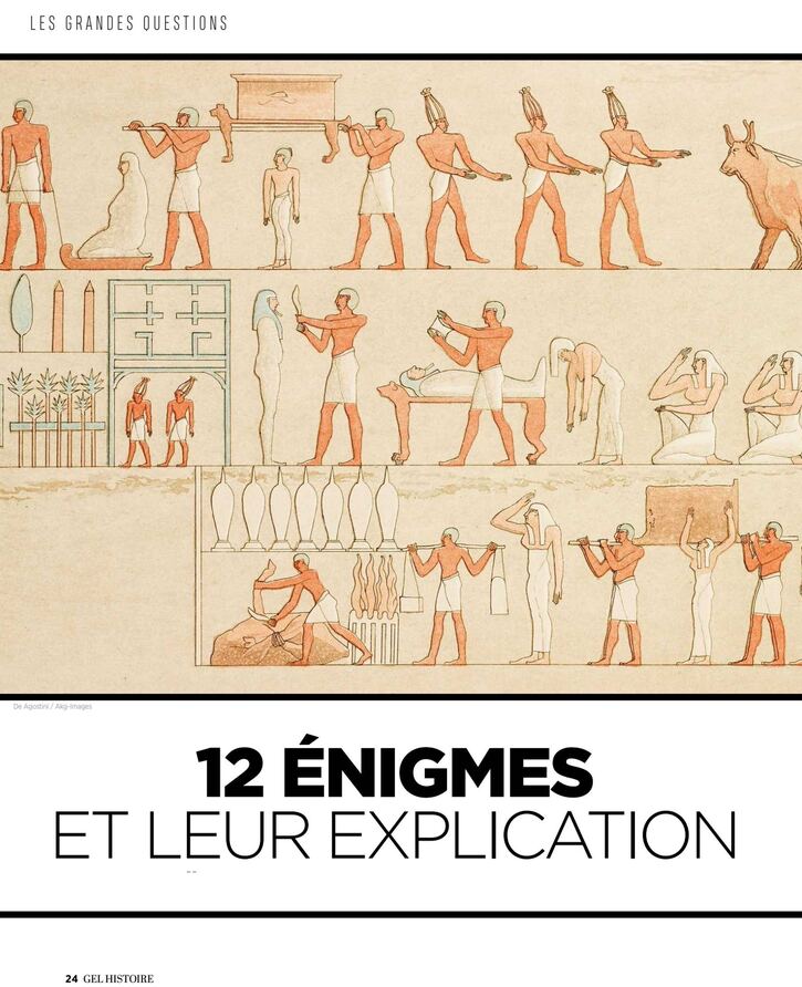 Histoire Ancienne 2: Égypte -  12 énigmes et leur explication (8 pages)