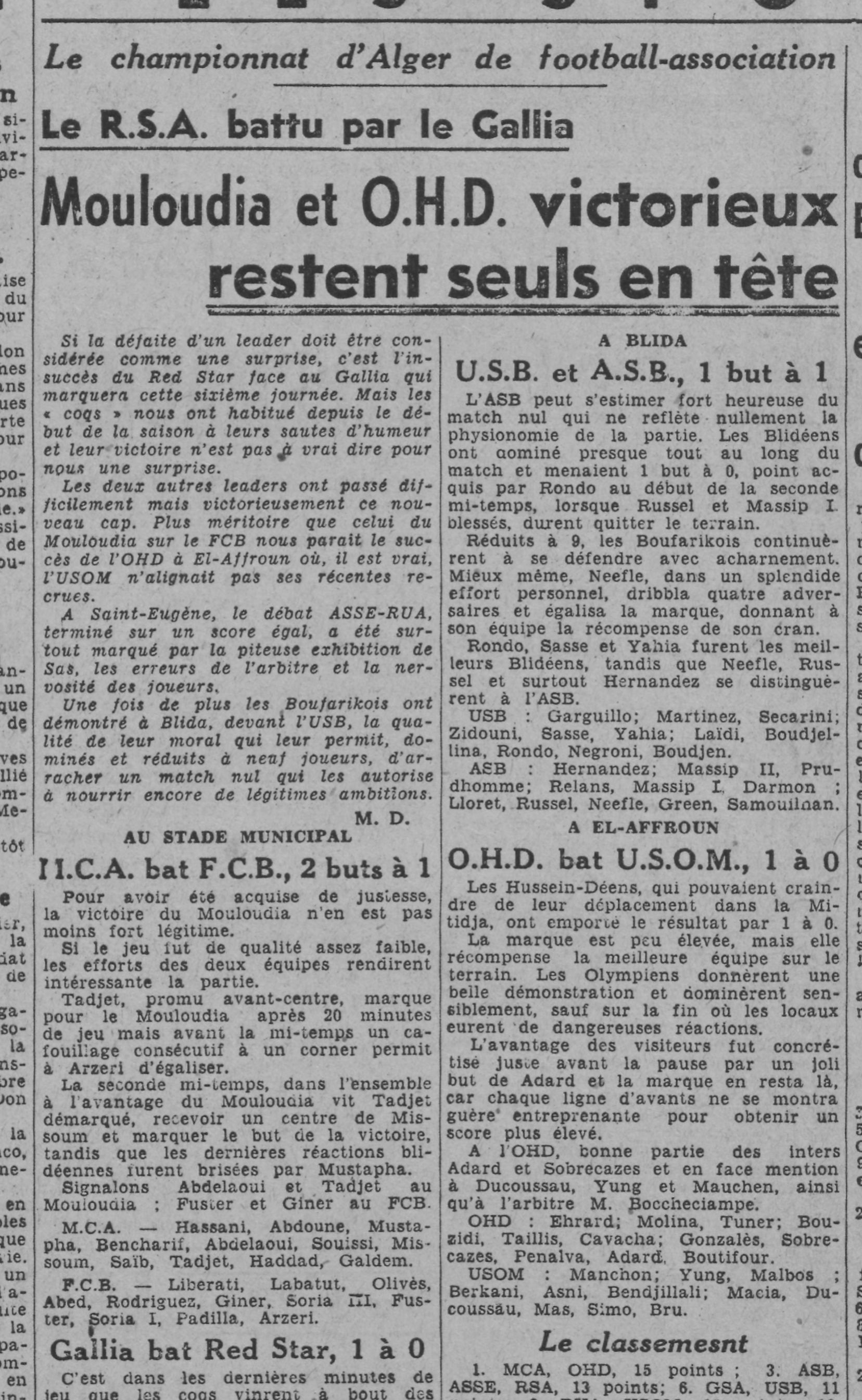 Dim 9.1.1944 au Municipal MCA-FCB 2-1