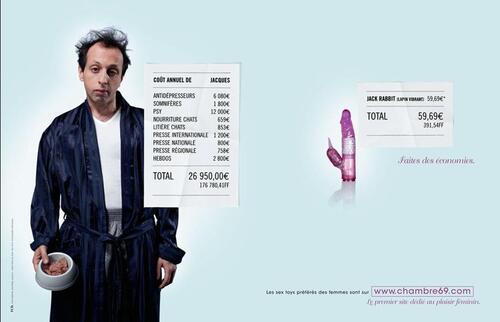  Homme vs sex toy! (Une publicité destinée aux femmes)