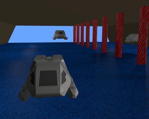 Baie de décollage et d'arrivée