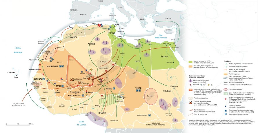 Résultat de recherche d'images pour "carte conflit sahel"