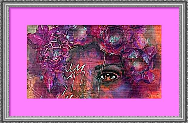 Dessin et peinture - video 2202 : Le "mixed media" ou technique mixte - le portrait floral.