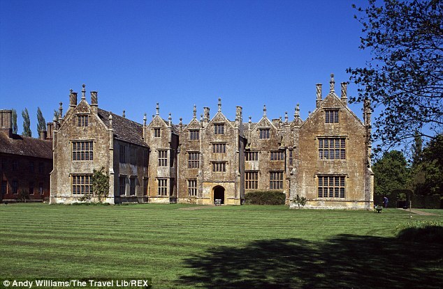 To keep the delicate floors of stately homes including Barrington Court, pictured, and Lacock Abbey in Wiltshire scratch-free, film crews attached tennis balls to the feet of their tripods and lighting stands