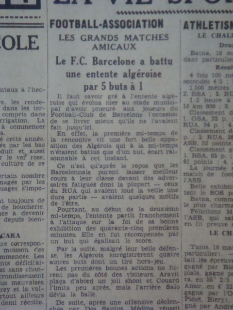 FC Barcelone-Sélecti algéroise