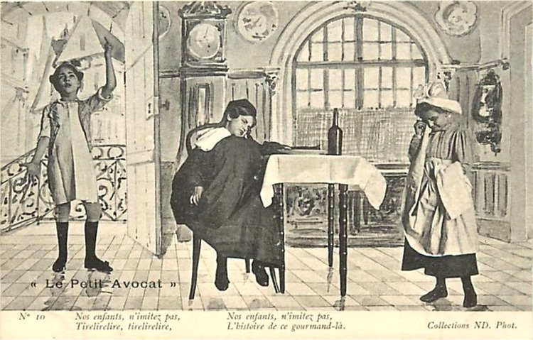 Le Petit avocat (série cpa des frères Neurdein. Circa 1903). 