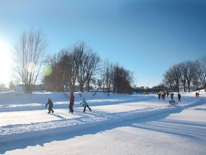 La patinoire de l’Assomption au Québec.