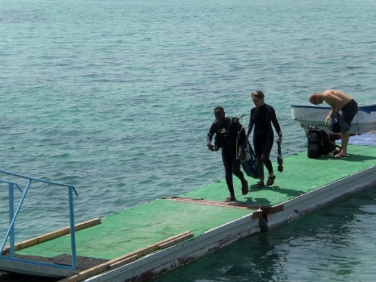 Ile Moucha  Retour de plongée