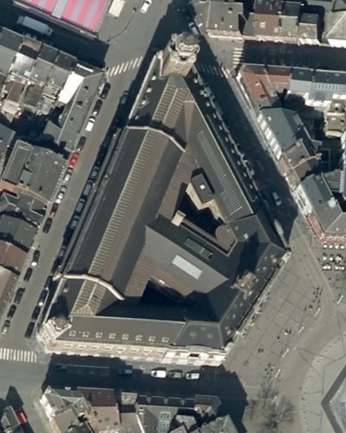 Charleroi - centre-ville en 2015 (geoportail.wallonie.be)