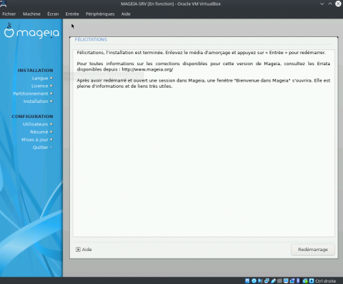 Installation d'un Serveur sous Mageia 8