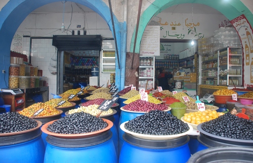 La cour aux olives aux Habous à CASABLANCA