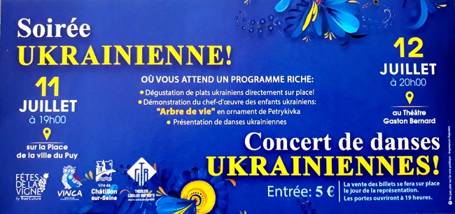 ☻ Des soirées ukrainiennes à Châtillon-sur-Seine !