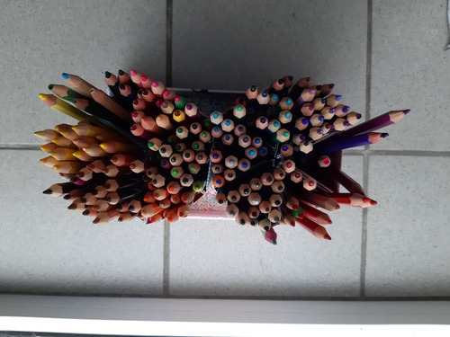 Pots à crayons en origami par Cécile