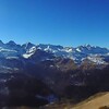 Du deuxième sommet de Murlorum (2090 m), panorama du massif d'Aspe à Anie