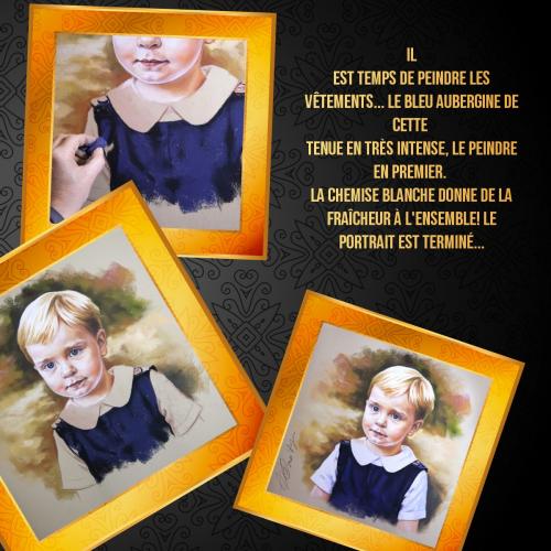 Dessin et peinture - vidéo 3392 : Comment peindre un portrait de jeune fille ou de jeune garçon ? - pastels tendres.