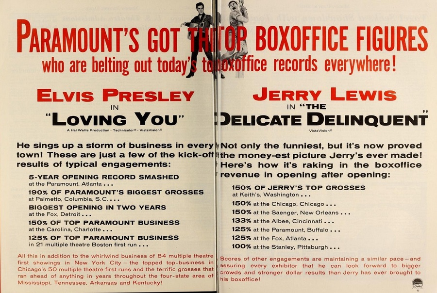 BOX OFFICE USA DU 24 JUILLET 1957 AU 30 JUILLET 1957