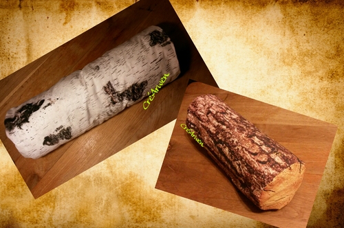 - Oreiller bûche "bouleau"