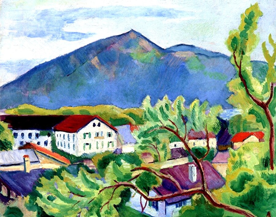 2.Macke / 1910 ,repli à Tegernsee