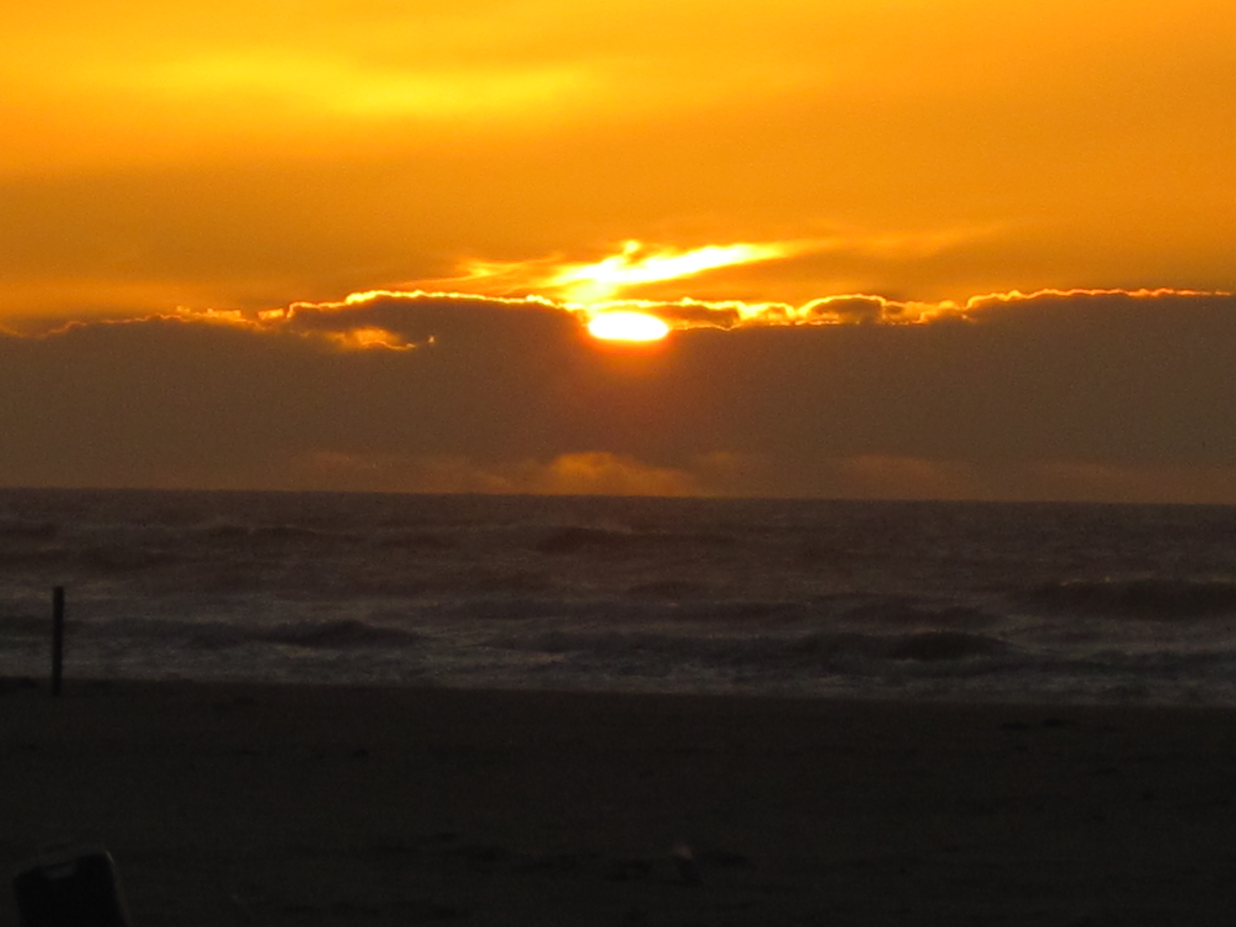 Plage d'Aouziwel coucher de soleil
