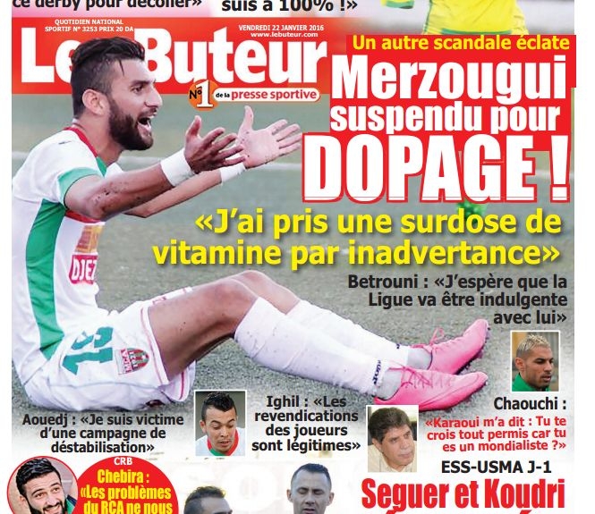 Merzougui controlé positif