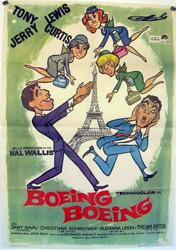 BOEING BOEING - JERRY LEWIS BOX OFFICE 1966 
