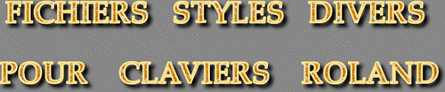 STYLES DIVERS CLAVIERS ROLAND SÉRIE 9520