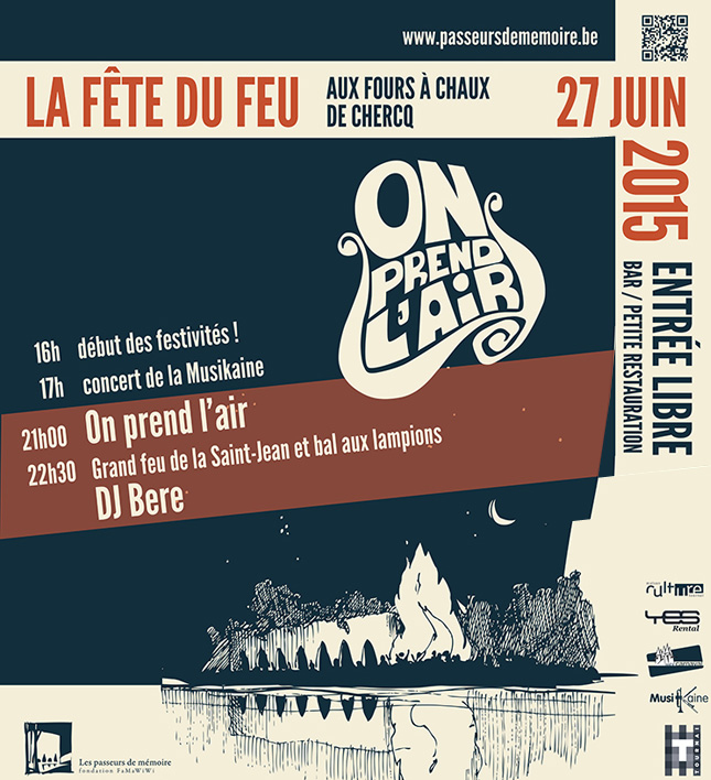 La fête du feu, le 27 juin à Chercq/Tournai (B)